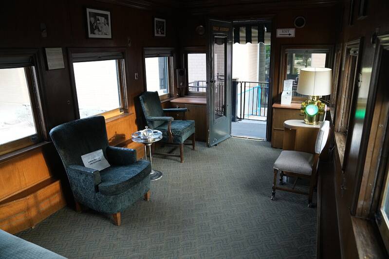 Roald Amundsen Pullman Private Railroad Car Salon.