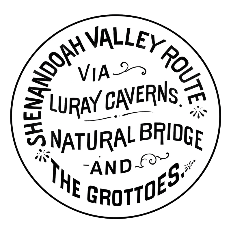 Shenandoah Valley Railroad log B&W Circle