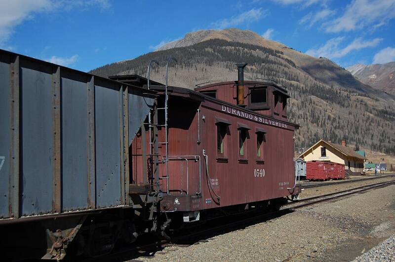 Caboose No. 0540 in Silverton Yard.