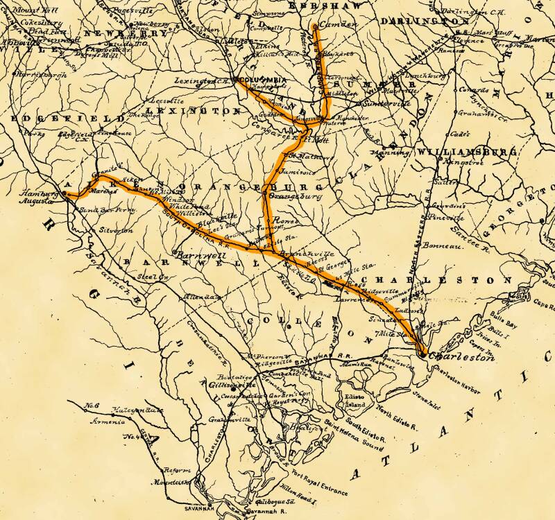 1880 Route map