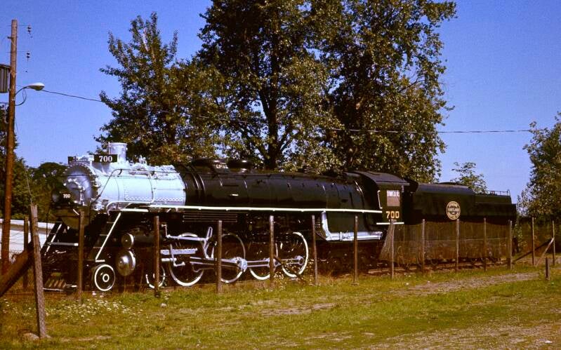 In 1978, No. 700 was still on long-term static display near Oaks Park.