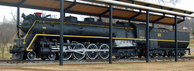NC&StL No. 576 on static display