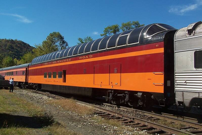 Former Milwaukee Road full-length dome car.