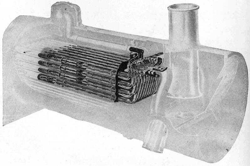 superheatershown how it sits inside a boiler