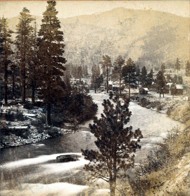 The Truckee River at Verdi, Nevada, c. 1868–75.