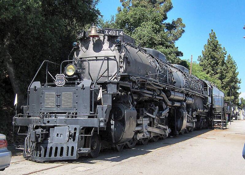 UP No. 4014 on static display at the RailGiants Train Museum.