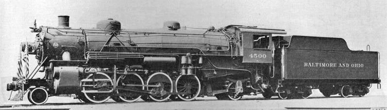 Builder's Photo of B&O No. 4500.