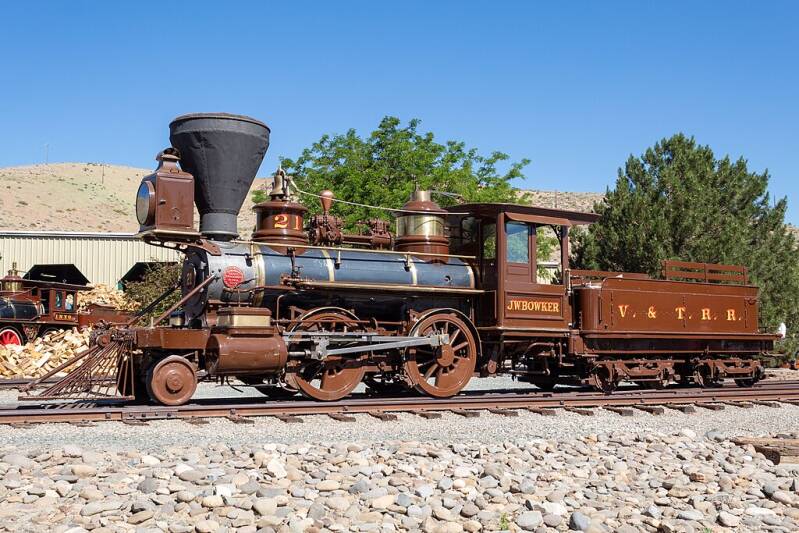 Virginia and Truckee 21 J.W. Bowker, the last remaining Baldwin 2-4-0.