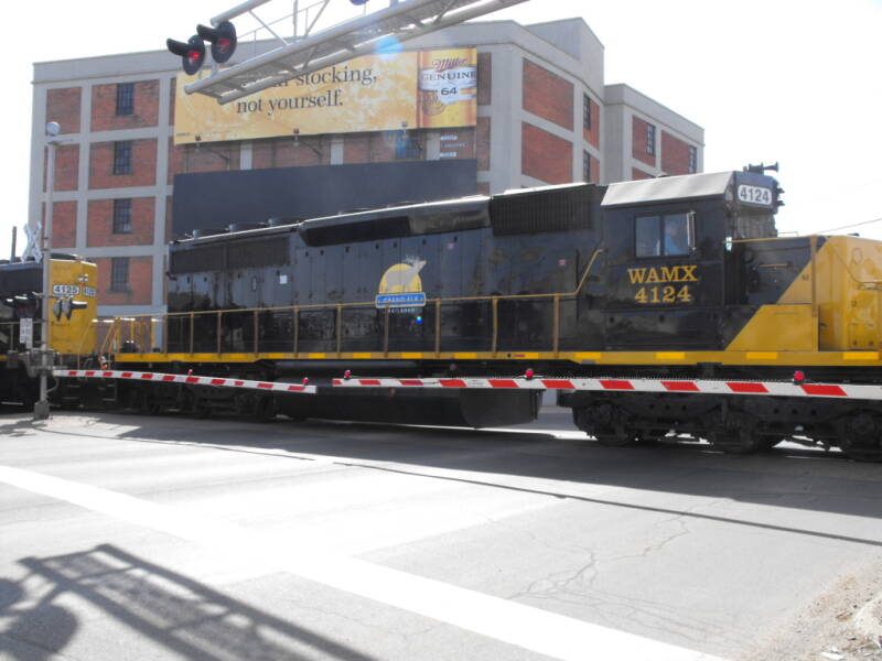 Grand Elk (WAMX) No. 4124 is headed to Grand Rapids.