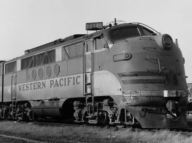 Westen Pacific EMD FT No. 903 on the deadline.