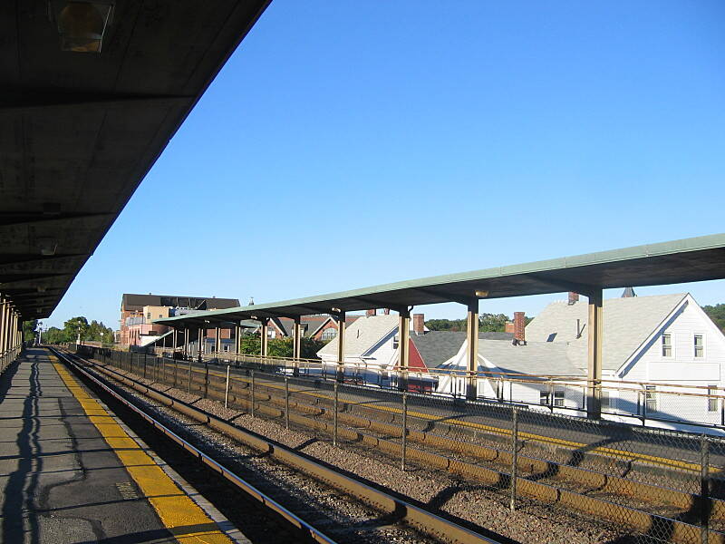 Winchester Center, a Lowell Line station in Winchester, Massachusetts.