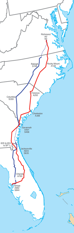 Acl Vessel Routes Atlantic Coast Line Railroad (ACL) / RAILROADS | Trains and Railroads