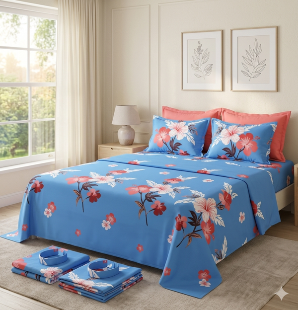 Floral Comfort An Elegant Bedroom Ensemble SET 10PCS