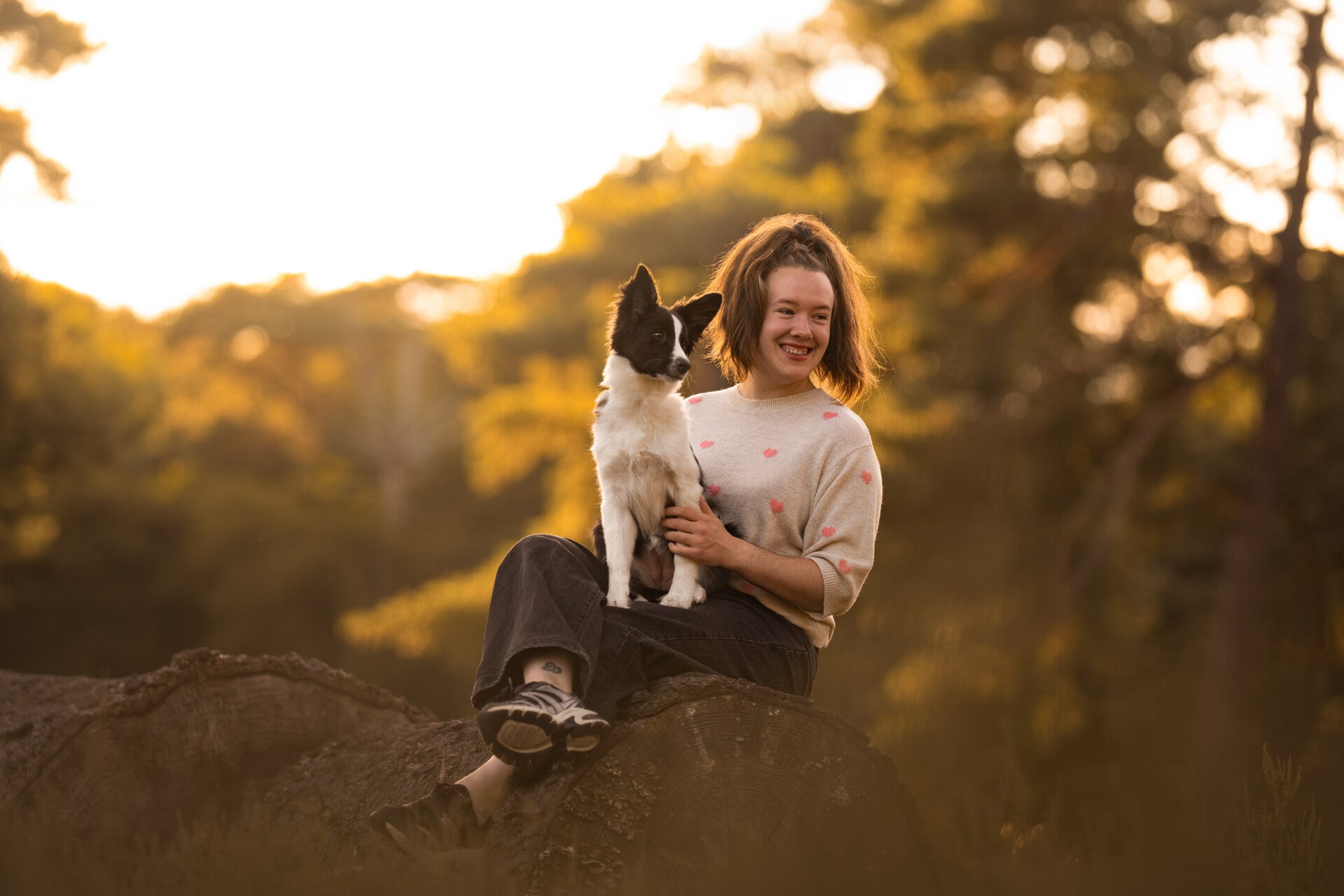 Fotoshoot hond en baas Nederland Gelderland Drenthe Heide