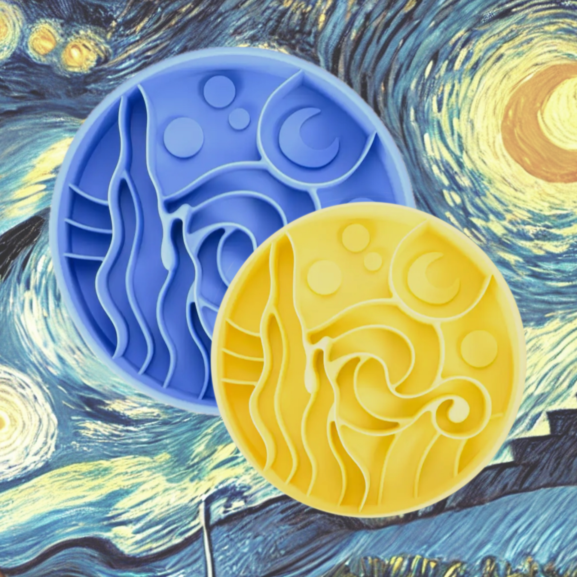 Starry Night Happy Dingos Bowl