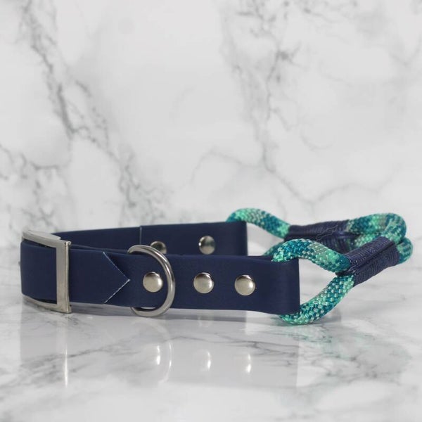 Biothane PPM Collar  - Dark Blue Aqua  - 43-47 cm