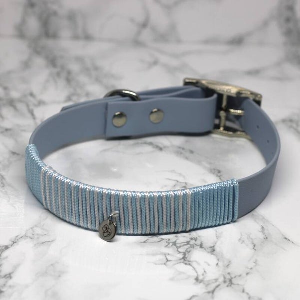 Biothane Collar  - Pastel Blue  - 38-45 cm