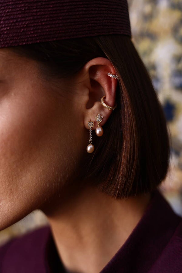 PENDIENTES FLOR ROSÈ