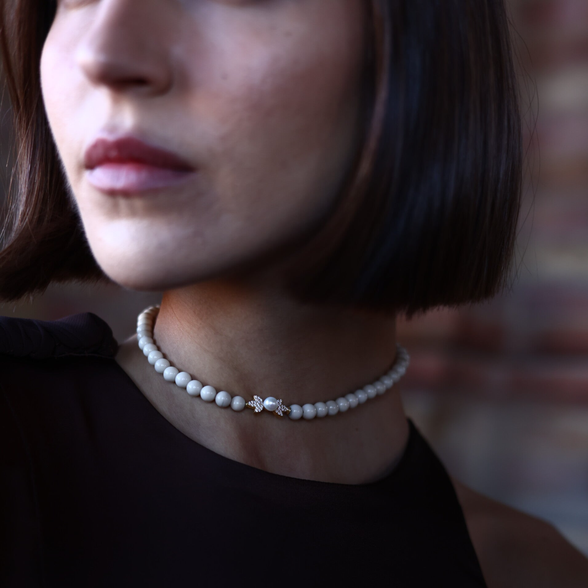 CHOKER LUMIÈRE BLANCO