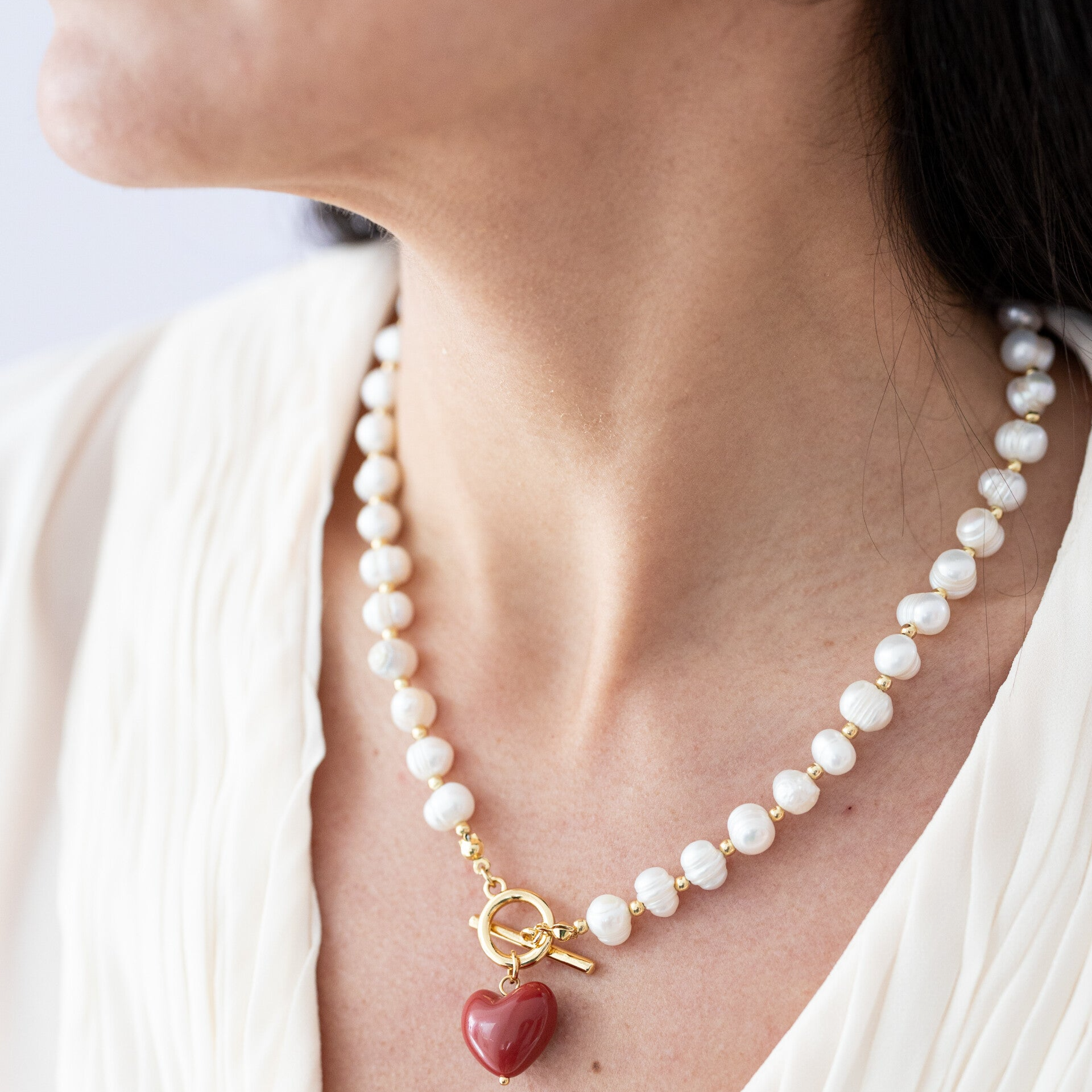 COLLAR COEUR ROUGE