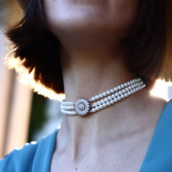 CHOKER FLEUR DE PERLE