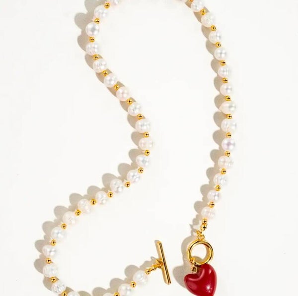 COLLAR COEUR ROUGE