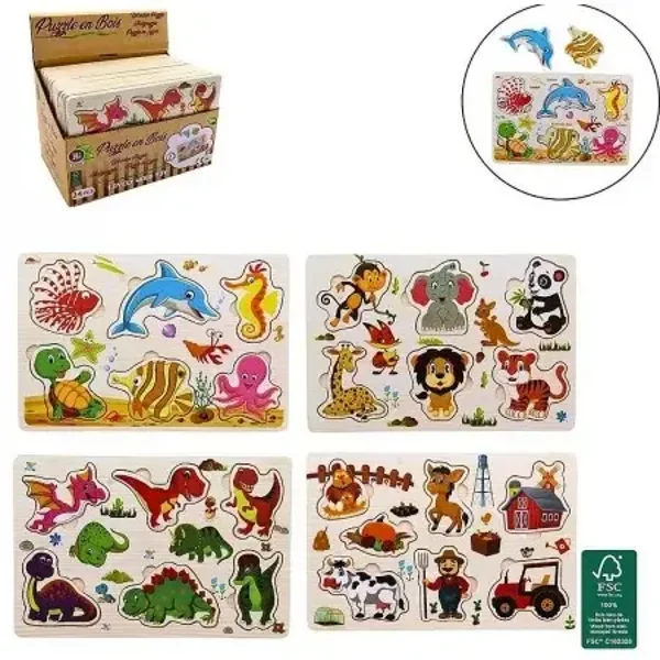 puzzle forme bois 15x22.5 cm