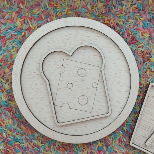 Bord met boterham - vulvorm