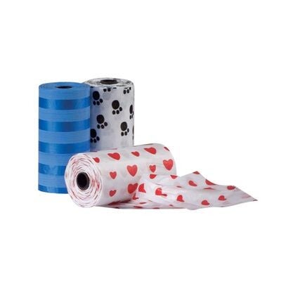 Lot de 3 rouleaux 20 sachets ramasse crotte