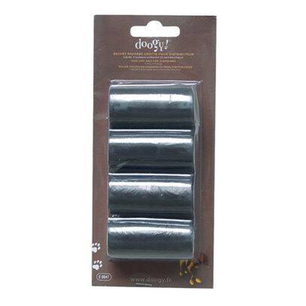 Lot de 4 rouleaux 20 sachets ramasse crotte