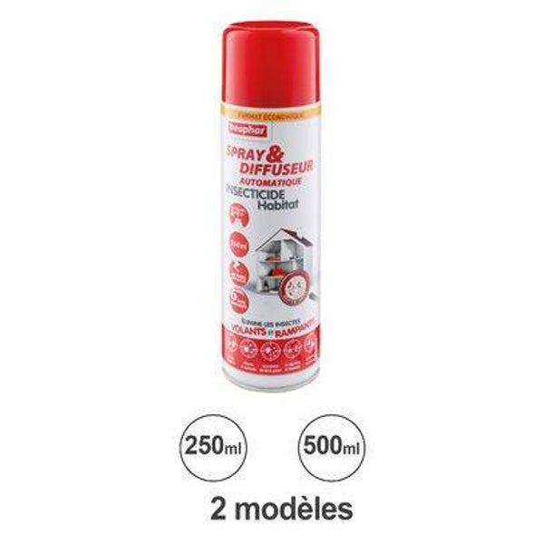 Spray & Diffuseur automatique insecticide Habitat Beaphar