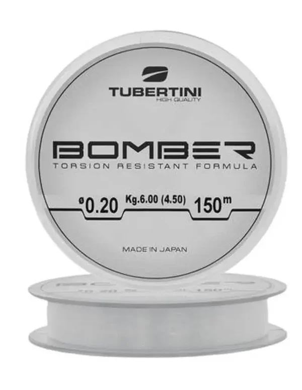 Tubertini Bomber Clear 150 m – High-Resistance, Transparent, and Versatile Monofilament for Trout and Freshwater