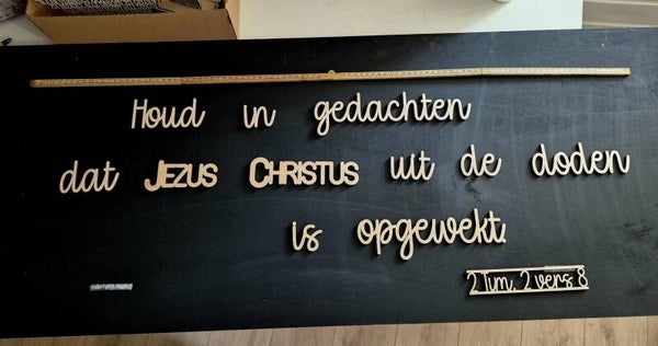 Bijbeltekst op de Muur