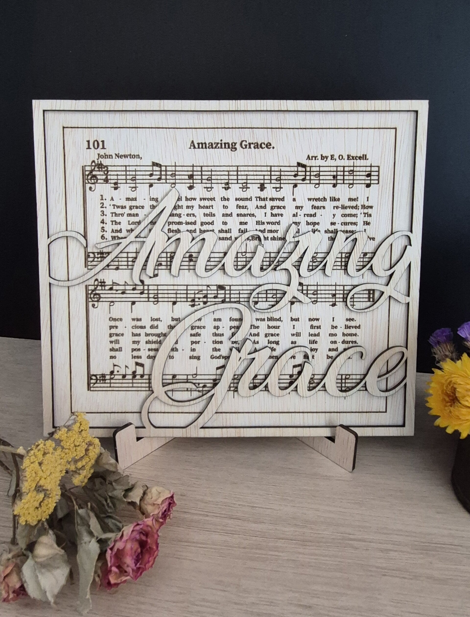 Tekstbord 'Amazing Grace'