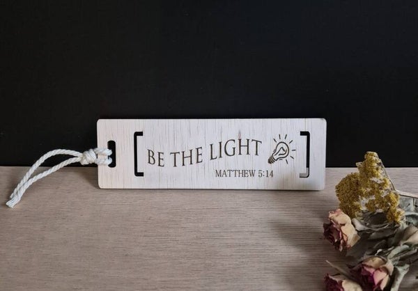 Boekenlegger 'Be The Light' Matt. 5:14