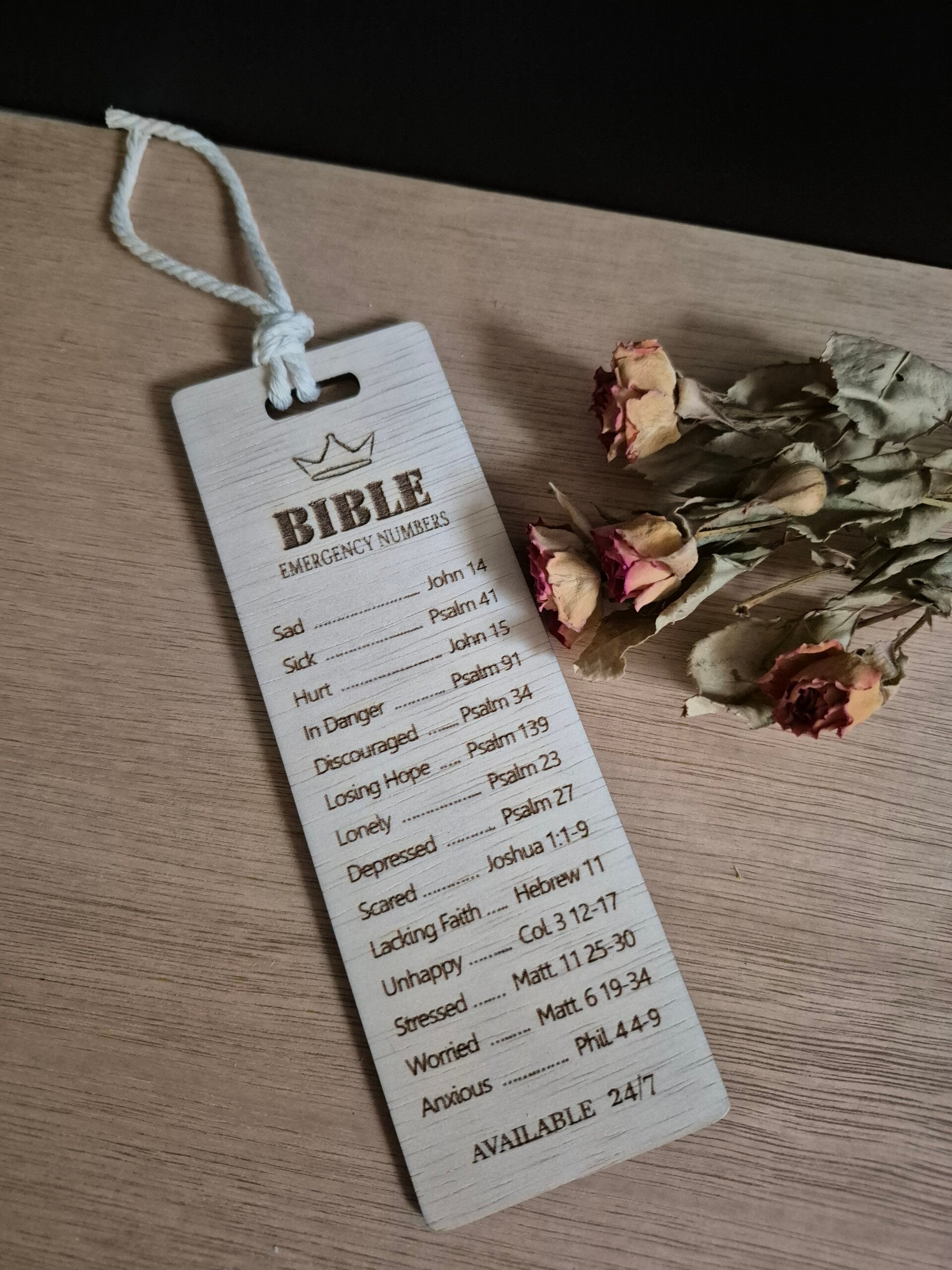 Bladwijzer voor in Bijbel  -Engelstalig