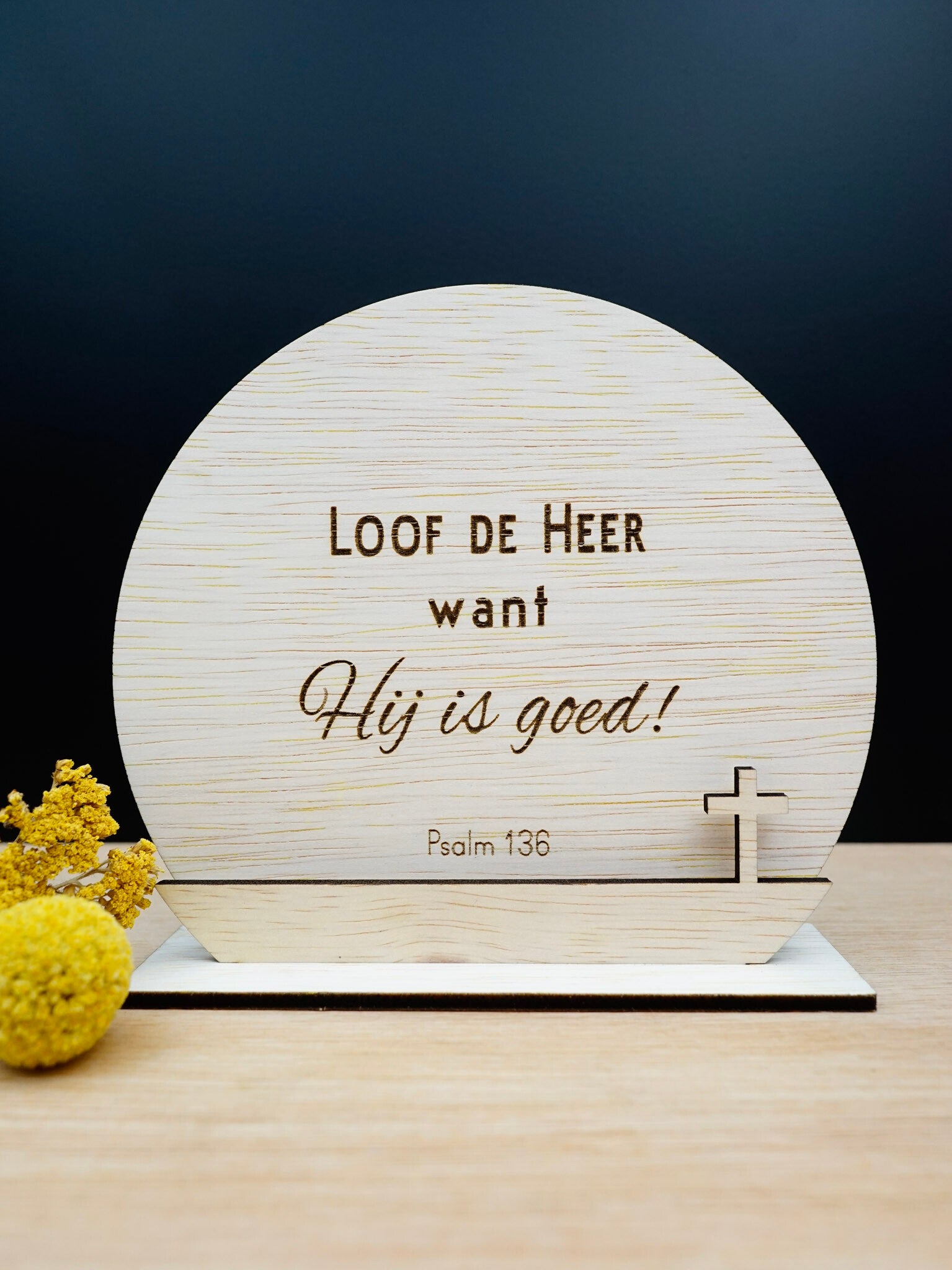 Loof de Heer (rond, kruis)