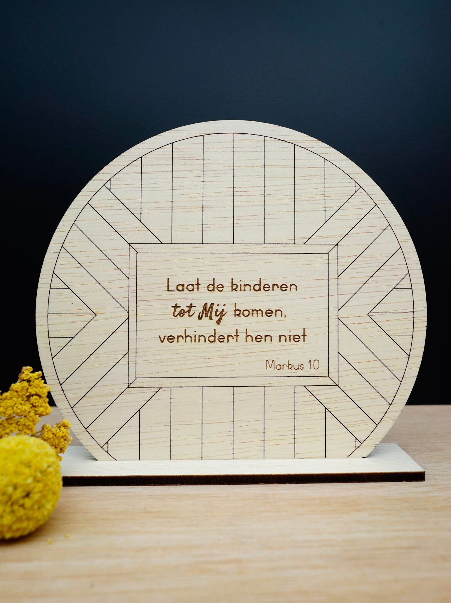 Laat de kinderen tot mij komen (rond, lijn)