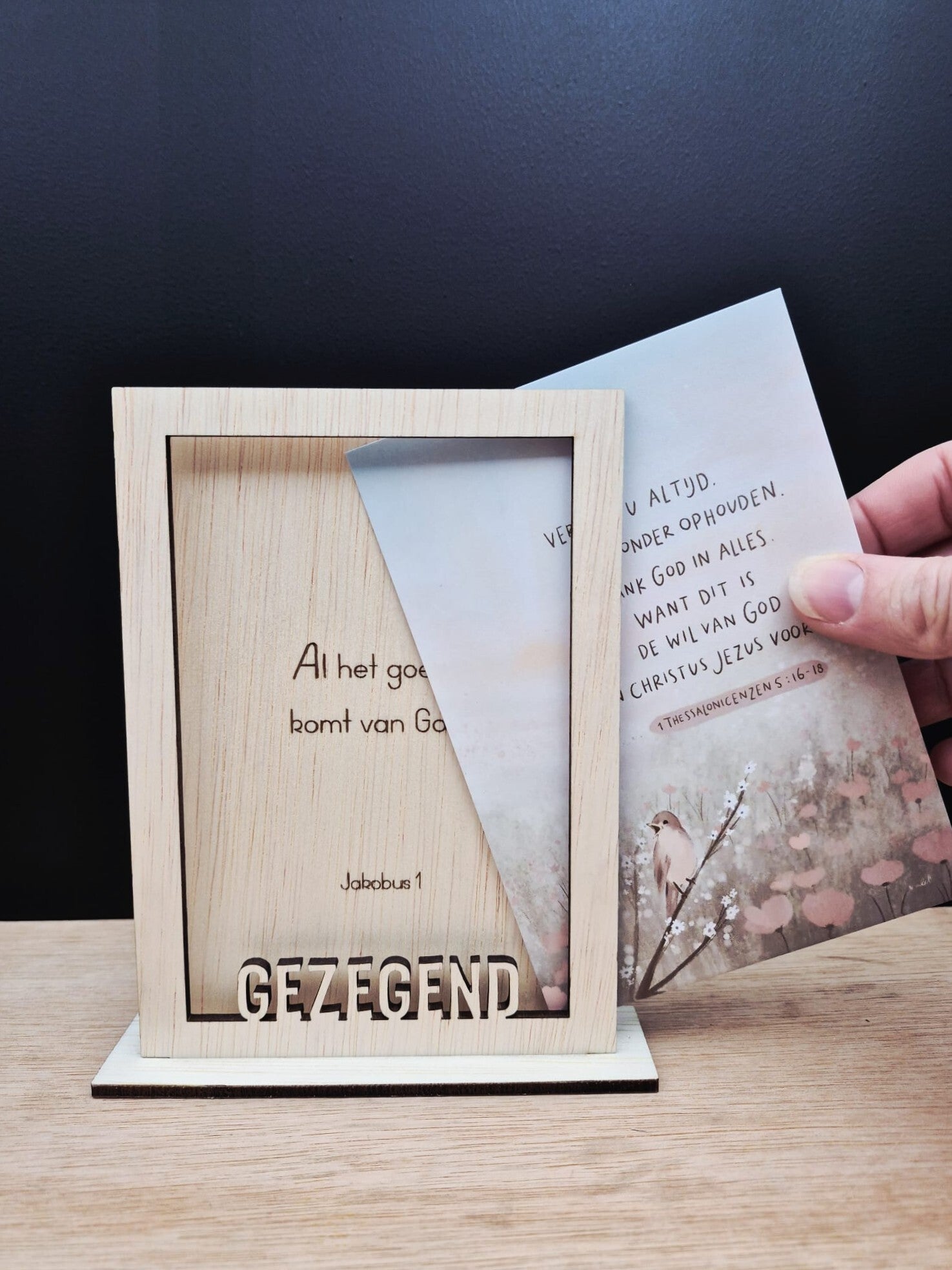 Kaarthouder "Gezegend"