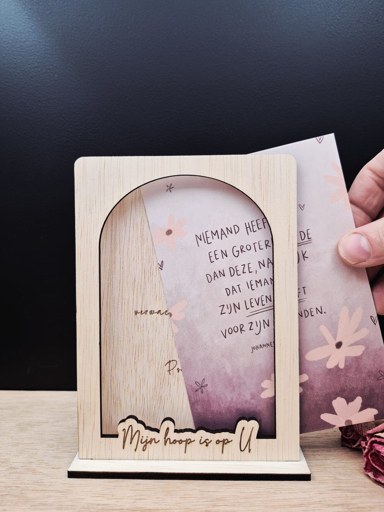 Kaarthouder "Mijn hoop is op U"