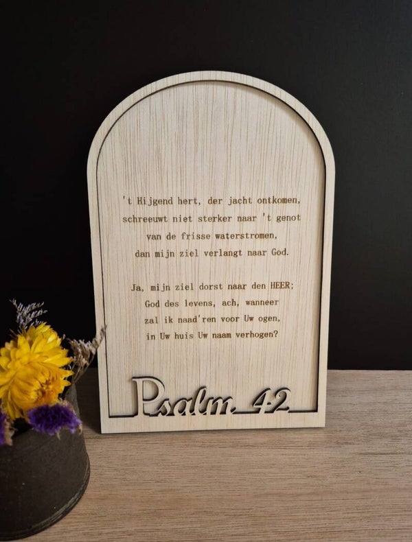 Psalm 42 vers 1 't Hijgend hert (Berijmd)