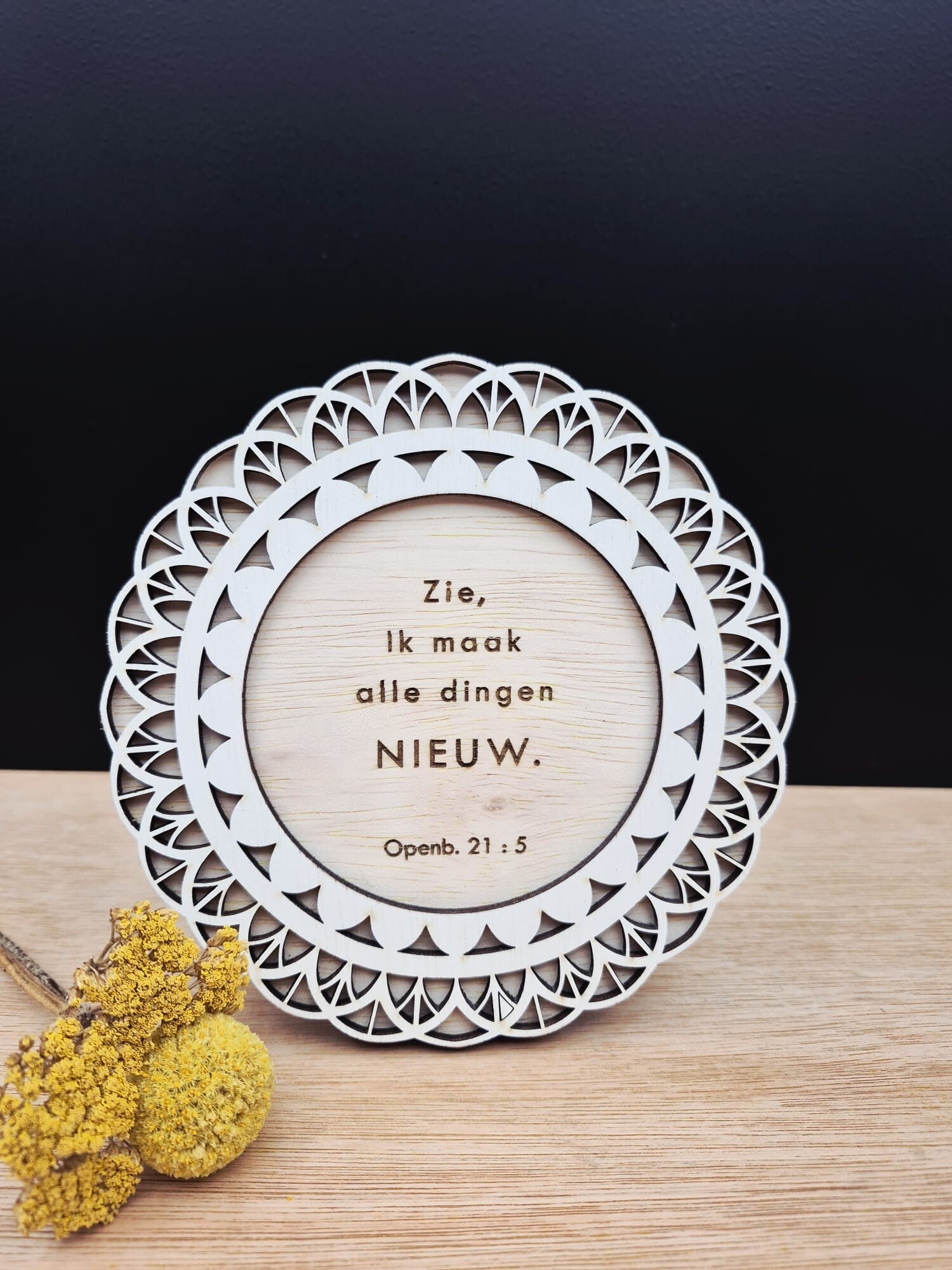 Zie Ik maak alle dingen nieuw (Openb. 21:5)