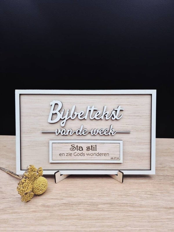 Bijbeltekst van de week  - rechthoek