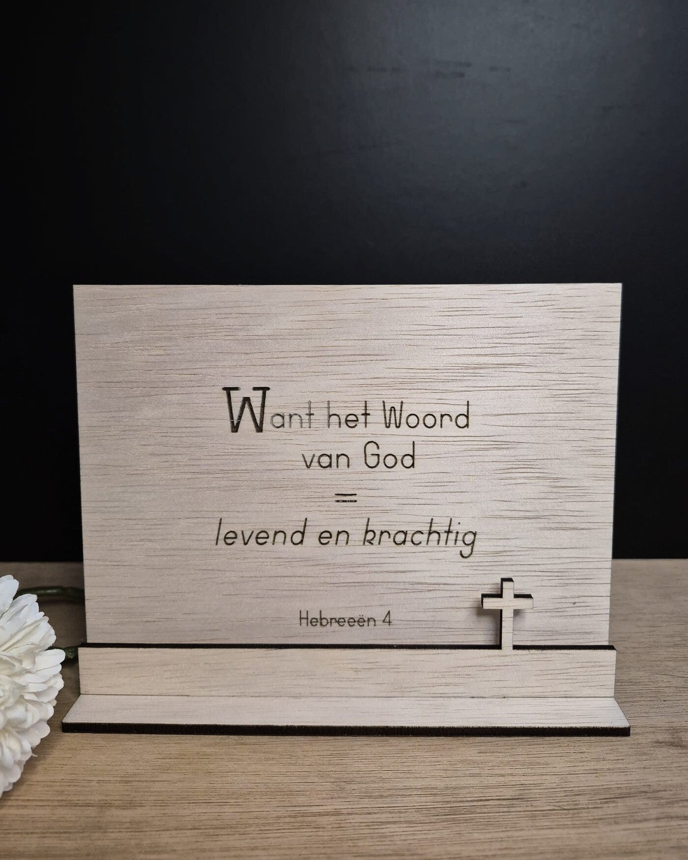 Want het Woord van God (recht, kruis)