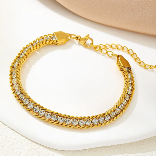 Coated Shiny Gold Bracelet