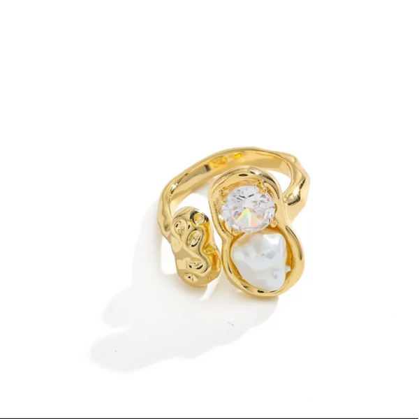 Triple Shine Gold Ring