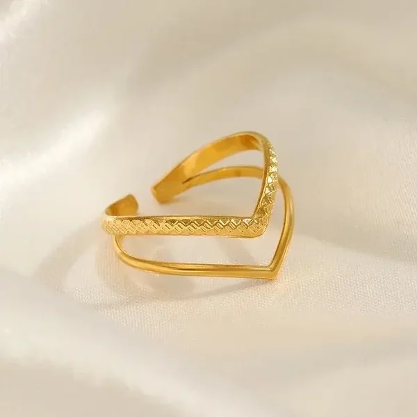 Twin Peaks Gold Ring