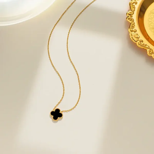 Cross Black Necklace