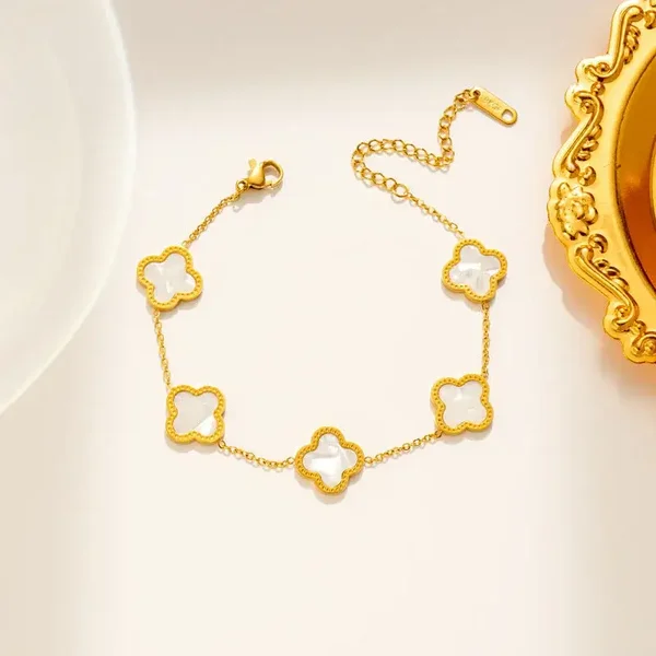 Cross White Bracelet