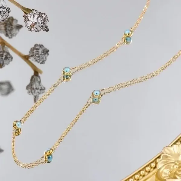 Eyes Gold Necklace